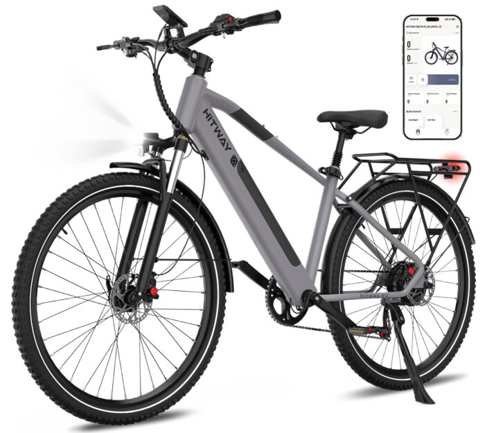 HITWAY E-Bike, Elektrofahrräder 27,5/29 Zoll, Abnehmbarer 36V 12,8Ah Akku, 250W Motor bis 25 km/h, 50-80 km Reichweite, Pedelec MTB City E-Fahrrad für Erwachsene