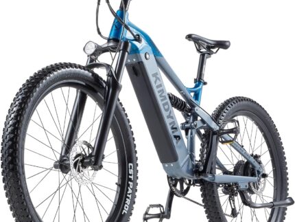 E Bike elektrofahrräder Herren Damen, Ebike 48V 20Ah(960Wh) Akku bis 140km, 27.5x2.8 Zoll Electric Bike 9-Gang Getriebe mit LCD-Display,Vollfederung E Fahrrad 250W Motor 80 N.m, KO1