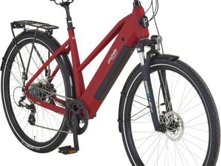 Prophete ENTDECKER 2.0 & 2.3 Trekking E-Bike 28 Zoll – 250 W Heckmotor, 360 Wh Akku, 8-Gang Kettenschaltung, LCD-Display, bis 100 km Reichweite – Verschiedene Rahmenformen & Größen