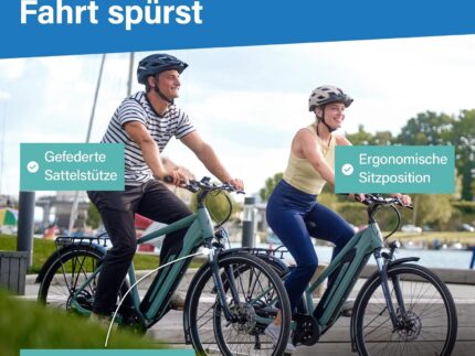 Fischer E-Bike Trekking VIATOR 2.1 Active, Elektrofahrrad für Damen und Herren, RH 45, 459Wh, Heckmotor 50Nm, 48V
