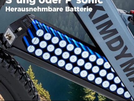 E Bike elektrofahrräder Herren Damen, Ebike 48V 20Ah(960Wh) Akku bis 140km, 27.5x2.8 Zoll Electric Bike 9-Gang Getriebe mit LCD-Display,Vollfederung E Fahrrad 250W Motor 80 N.m, KO1